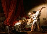 Paris Louvre Painting 1778 Jean-Honore Fragonard - The Bolt 